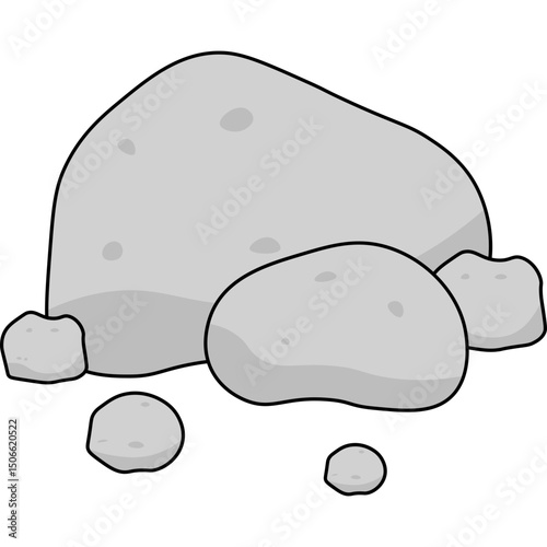 Stone Flat Illustration
