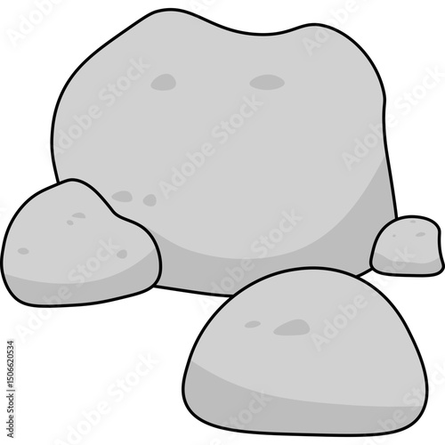 Stone Flat Illustration