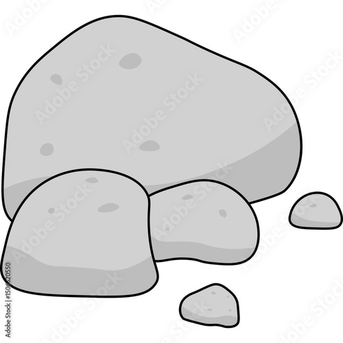 Stone Flat Illustration