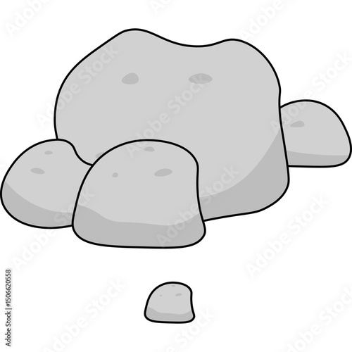 Stone Flat Illustration