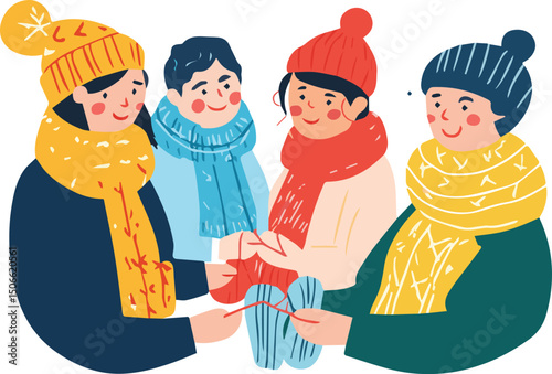 Friends Enjoying Music and Laughter During a Cozy Hangout