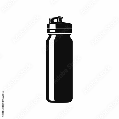 Water Bottle Silhouette – Travel Hydration Icon