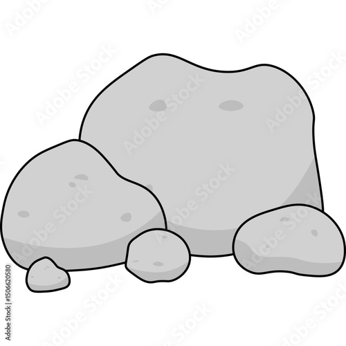 Stone Flat Illustration