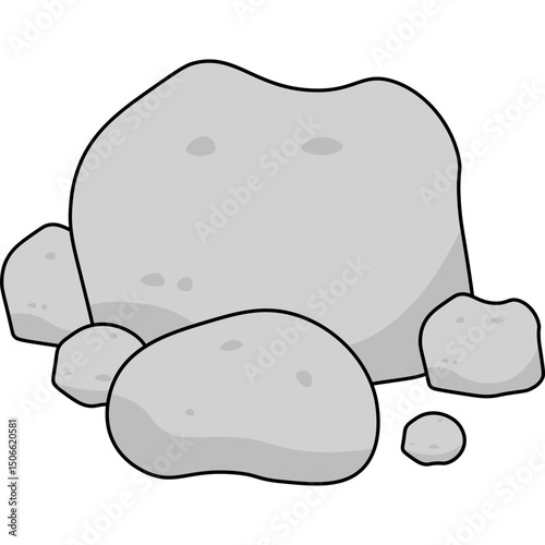 Stone Flat Illustration