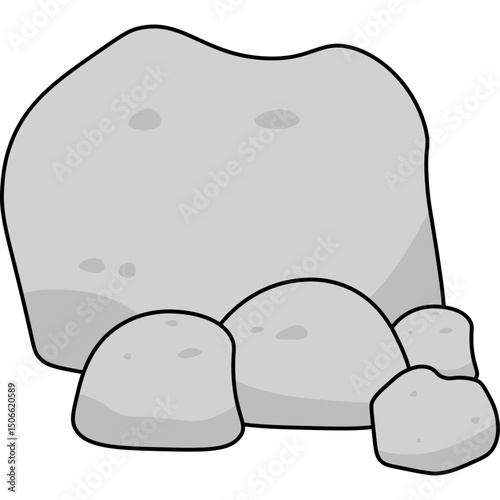 Stone Flat Illustration