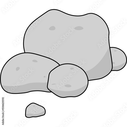 Stone Flat Illustration
