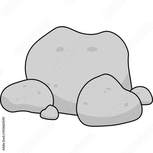 Stone Flat Illustration