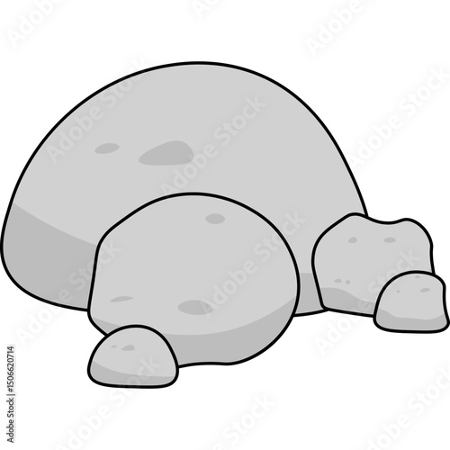Stone Flat Illustration