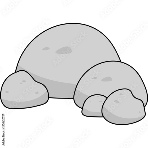 Stone Flat Illustration