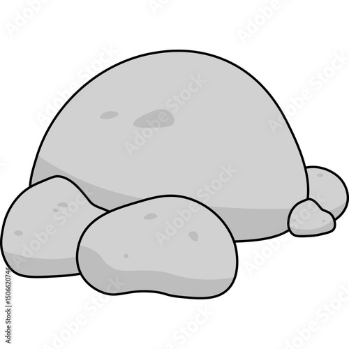 Stone Flat Illustration