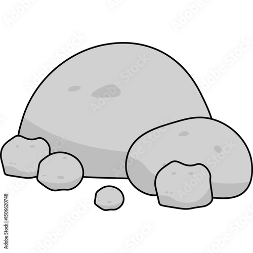 Stone Flat Illustration