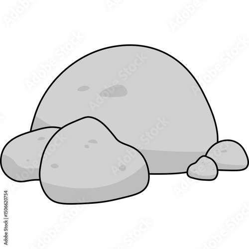 Stone Flat Illustration