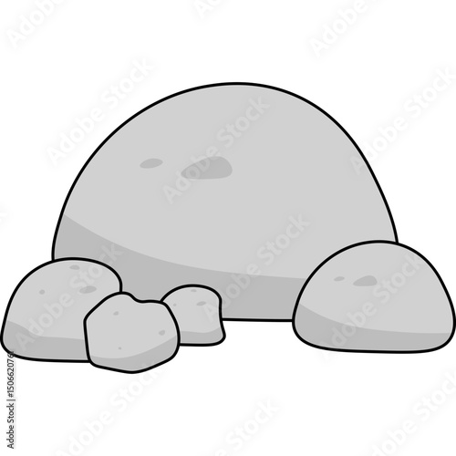Stone Flat Illustration