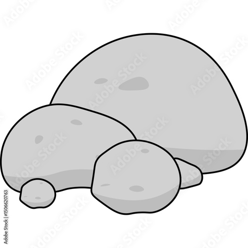 Stone Flat Illustration