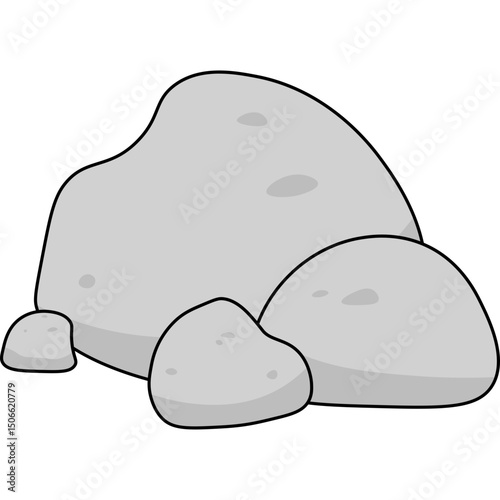 Stone Flat Illustration