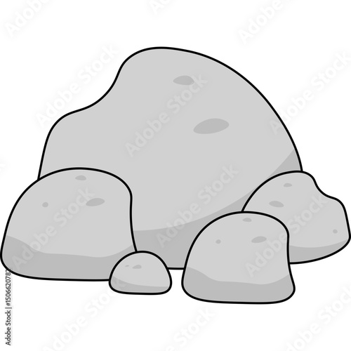 Stone Flat Illustration