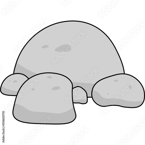 Stone Flat Illustration