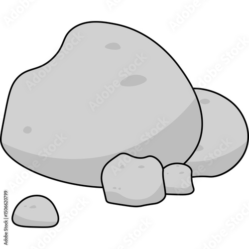 Stone Flat Illustration