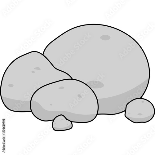 Stone Flat Illustration