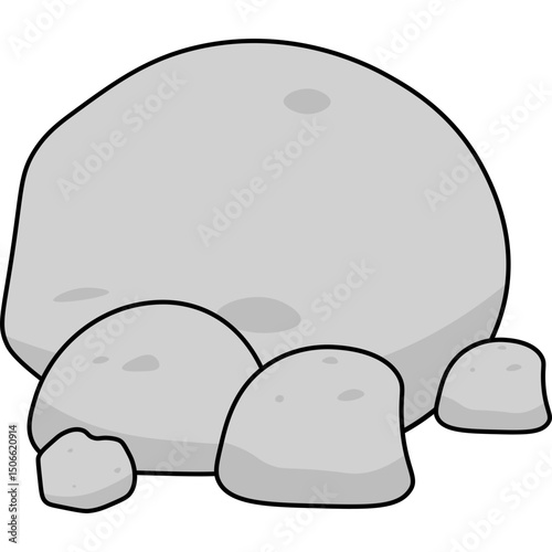 Stone Flat Illustration