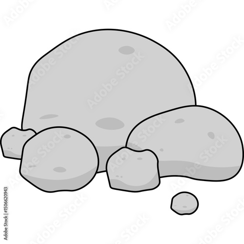 Stone Flat Illustration