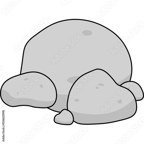 Stone Flat Illustration