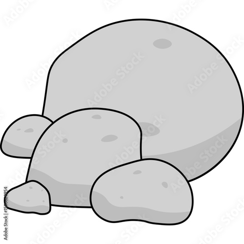Stone Flat Illustration