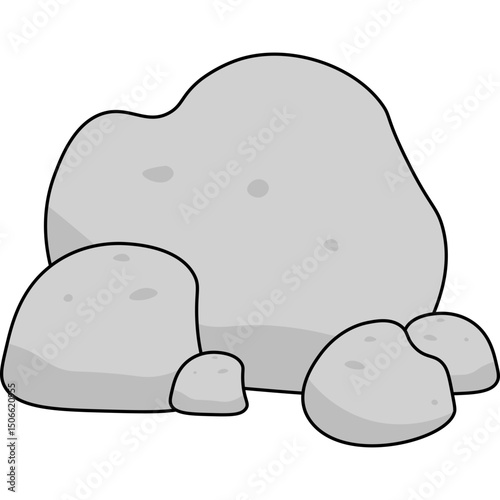 Stone Flat Illustration