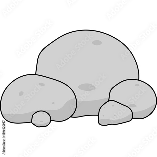Stone Flat Illustration