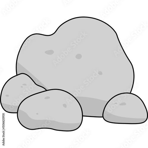 Stone Flat Illustration