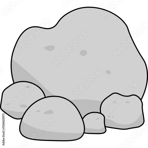 Stone Flat Illustration