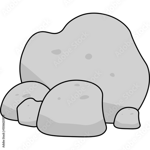 Stone Flat Illustration