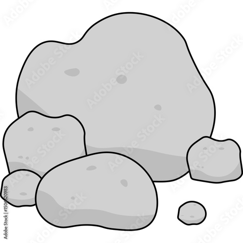 Stone Flat Illustration