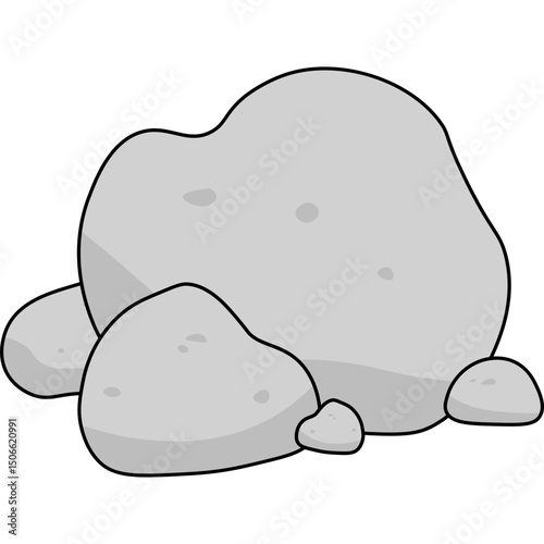Stone Flat Illustration
