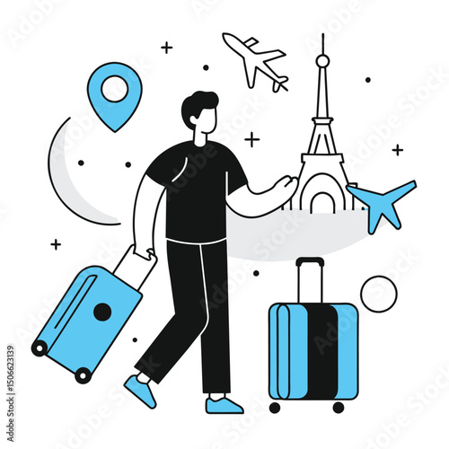  travelling vector design
