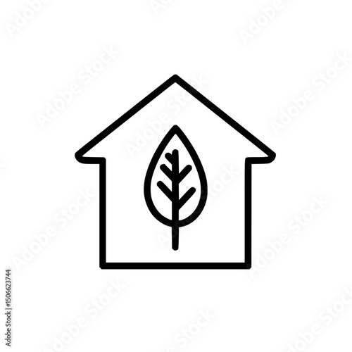 Eco-Friendly Home Sustainable Living Icon Design