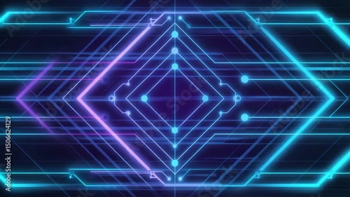 Glowing data stream visualization
