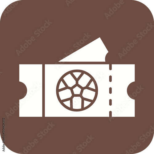 Game Tickets icon vector image. Suitable for mobile apps, web apps and print media.