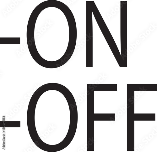 on off switch icon for power control and toggle settings