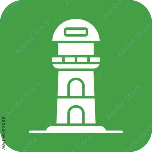 Lighthouse II icon vector image. Suitable for mobile apps, web apps and print media.