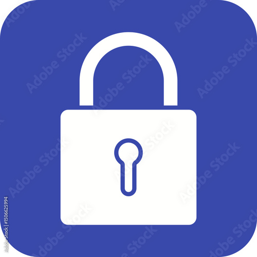 Lock II icon vector image. Suitable for mobile apps, web apps and print media.