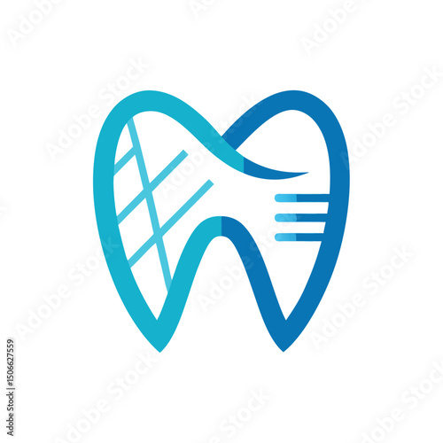 Tooth and DNA Logo for Dental Innovation