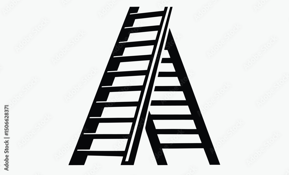 Ladder Silhouette Vector Ladder Silhouette Vector