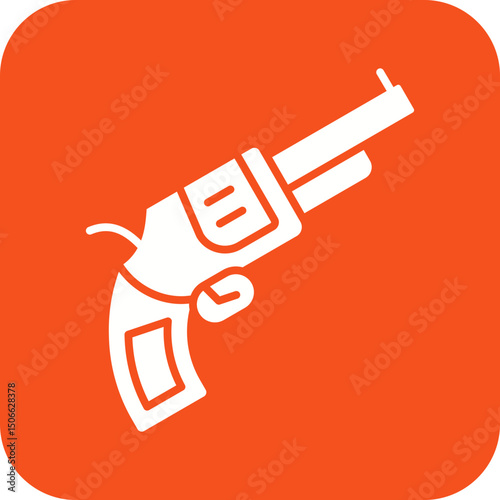 Revolver icon vector image. Suitable for mobile apps, web apps and print media.