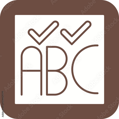 Spelling icon vector image. Suitable for mobile apps, web apps and print media.