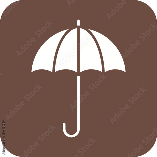 Umbrella icon vector image. Suitable for mobile apps, web apps and print media.