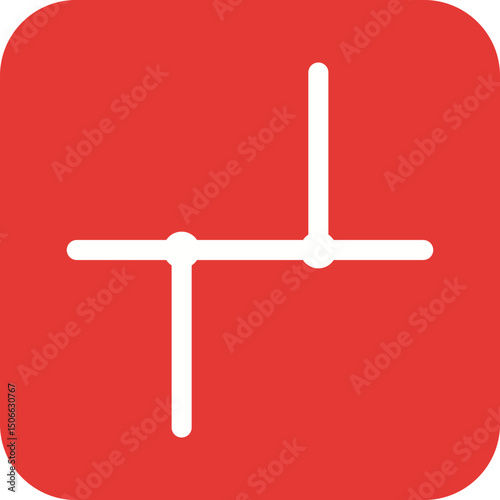 Wires Crossed Joined icon vector image. Suitable for mobile apps, web apps and print media.
