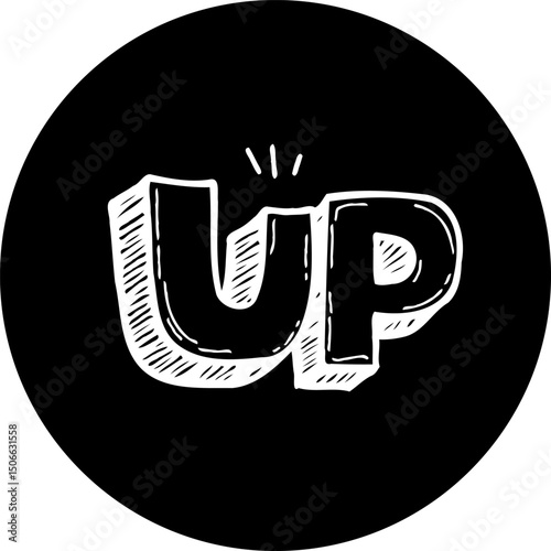 Elevated aspirations: a stark monochrome graphic expressing upward mobility theme