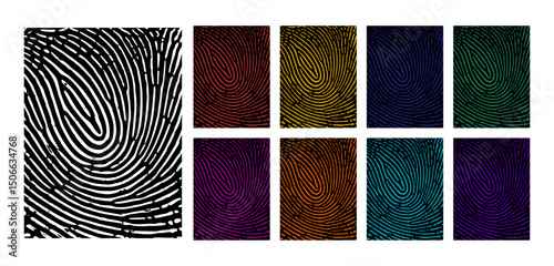 Vector fingerprint patterns 