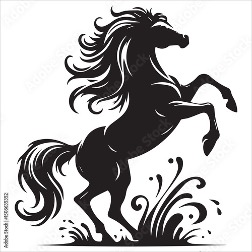 Walking Horse Silhouettes